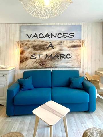 Gîte pour 4 personnes, avec terrasse dans Plage de Mr Hulot