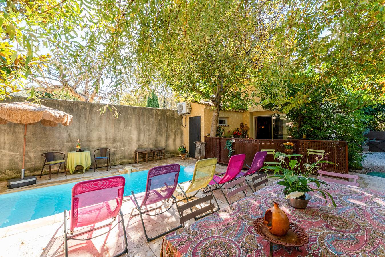 Apartamento 'Gîte Marie - Monteux' con piscina privada, Wi-Fi y aire acondicionado in Monteux, Vaucluse