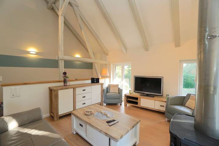 Ferienwohnung für 4 Personen, mit Balkon und Garten sowie Ausblick