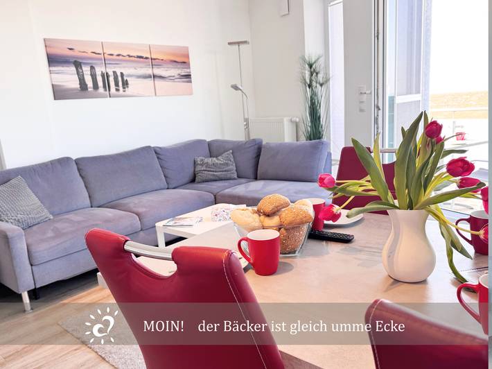 Ferienwohnung für 4 Personen, mit Balkon und Seeblick, mit Haustier in Dorum - 2