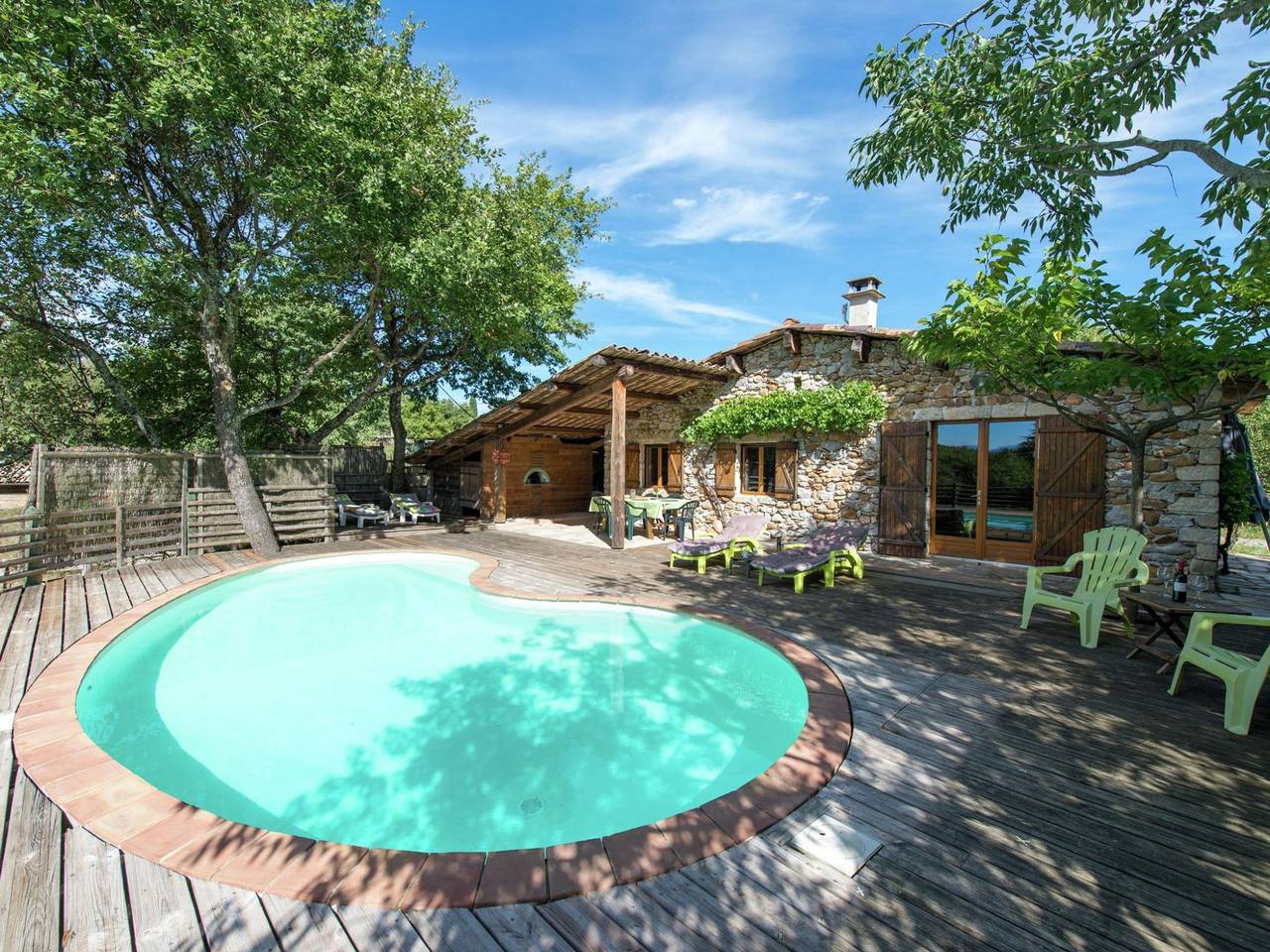 Lovely house in Ardeche, of ecological materials, with private swimming pool in Saint-Alban-Auriolles, Ardèche