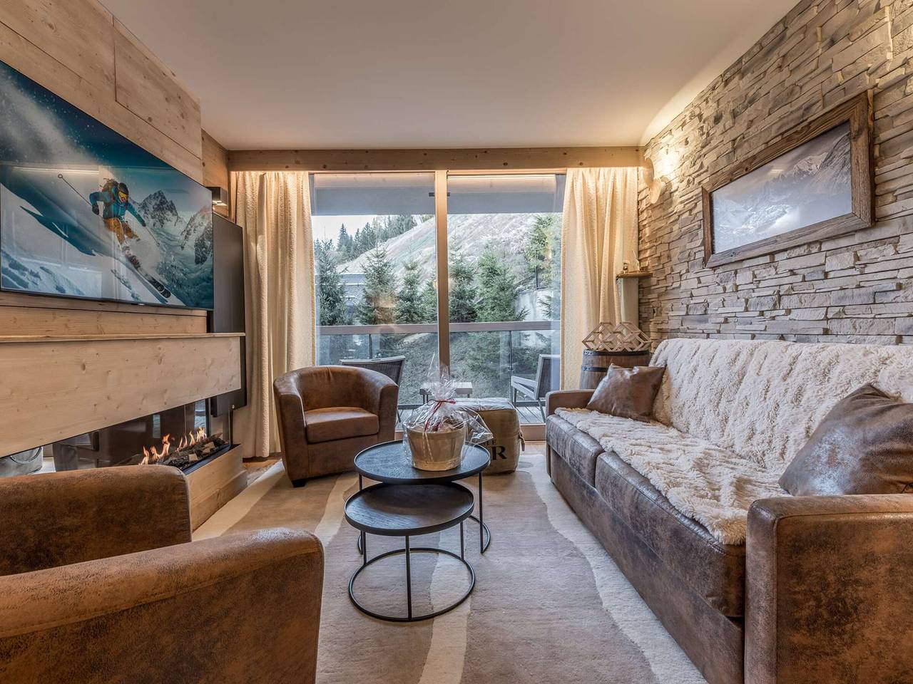 Entire apartment, Courchevel 1550 modern: 3 bedrooms, 6 ppl, parking, Wi-Fi in Saint-Bon-Tarentaise, Les Trois Vallées