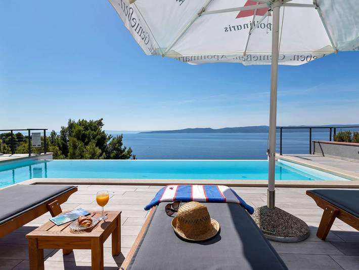 Ferienwohnung für 7 Personen, mit Pool und Balkon sowie Garten - 1