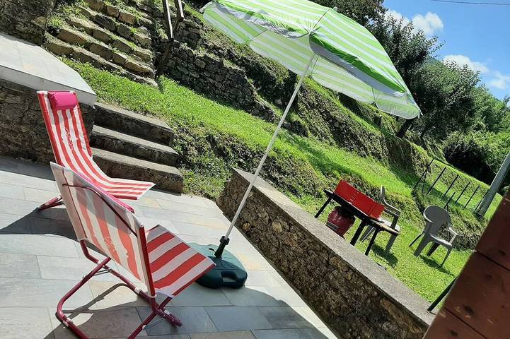 Cottage für 3 Personen, mit Garten und Balkon an der Ligurische Küste