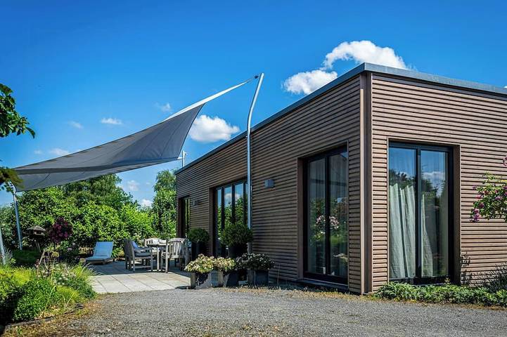 Ferienhaus für 3 Personen, mit Balkon und Garten