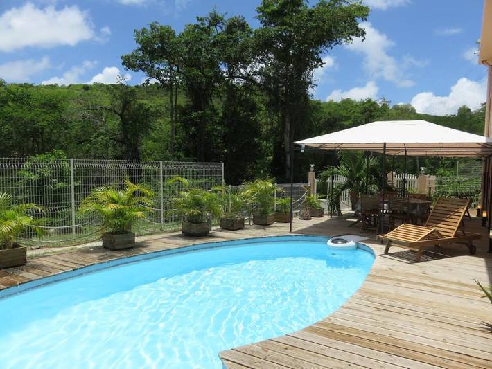 Villa pour 6 personnes, avec terrasse ainsi que piscine et vue à Sainte-Anne (Martinique) - 4