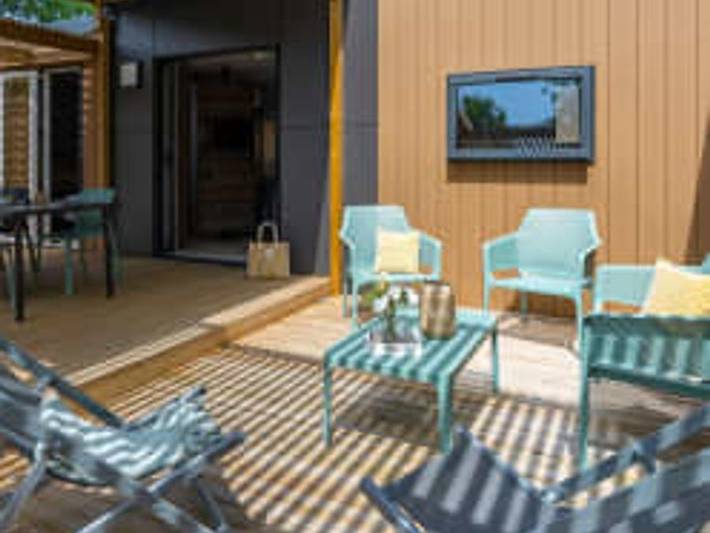 Mobil home pour 4 personnes, avec bassin pour enfant à Saint-Martial-de-Nabirat - 3