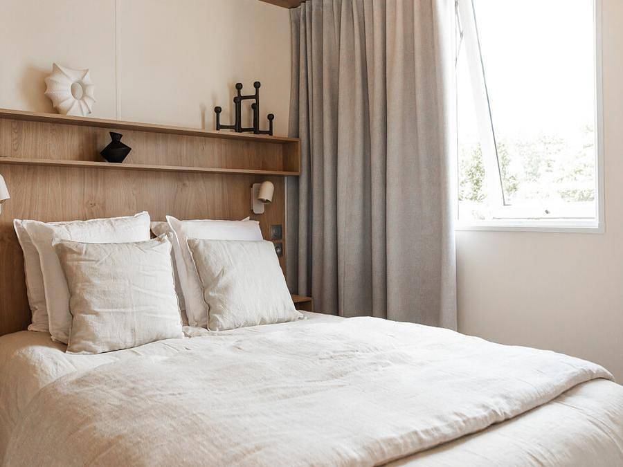 Camping Bon Port - Mobilheim 6 personen - Selenia Premium - 6 Pers - 3 Schlafzimmer - 2 Bäder - Bettwäsche und Handtücher inklusive in Lunel, Côte d'Améthyste