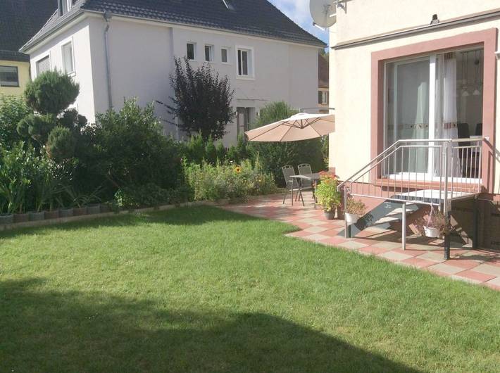 Ferienwohnung für 5 Personen, mit Terrasse und Garten sowie Ausblick in Wertheim