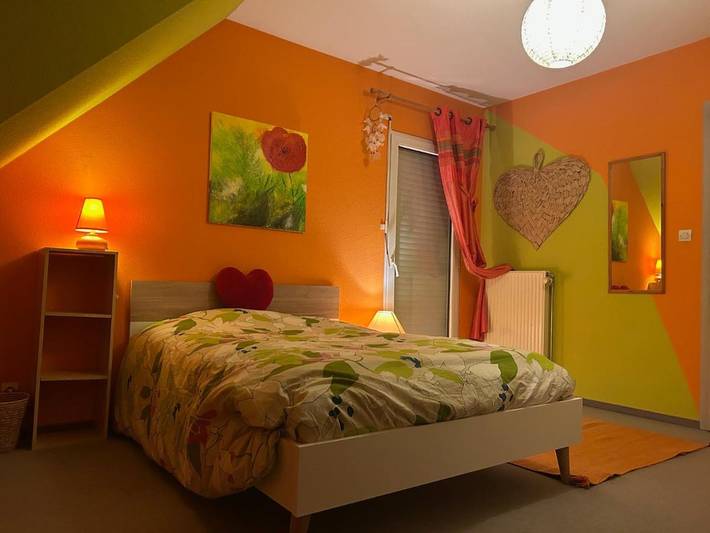 Gîte pour 5 personnes, avec Balcon à Saasenheim