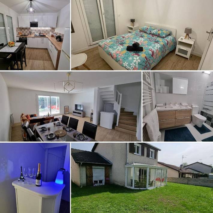 Location de vacances pour 8 personnes, avec vue et jardin, adapté aux familles à Villepinte - 2