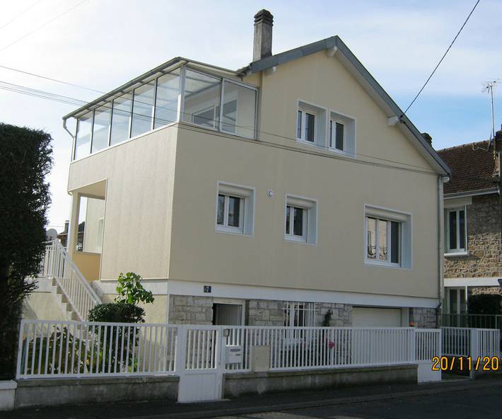 Gîte pour 8 personnes, avec Balcon ainsi que Terrasse et Jardin