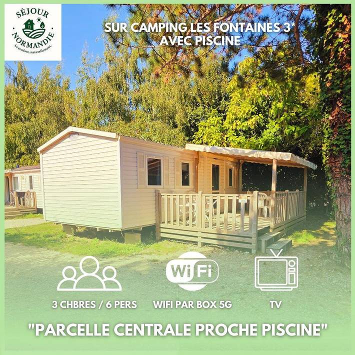 Camping pour 6 personnes, avec jardin et piscine