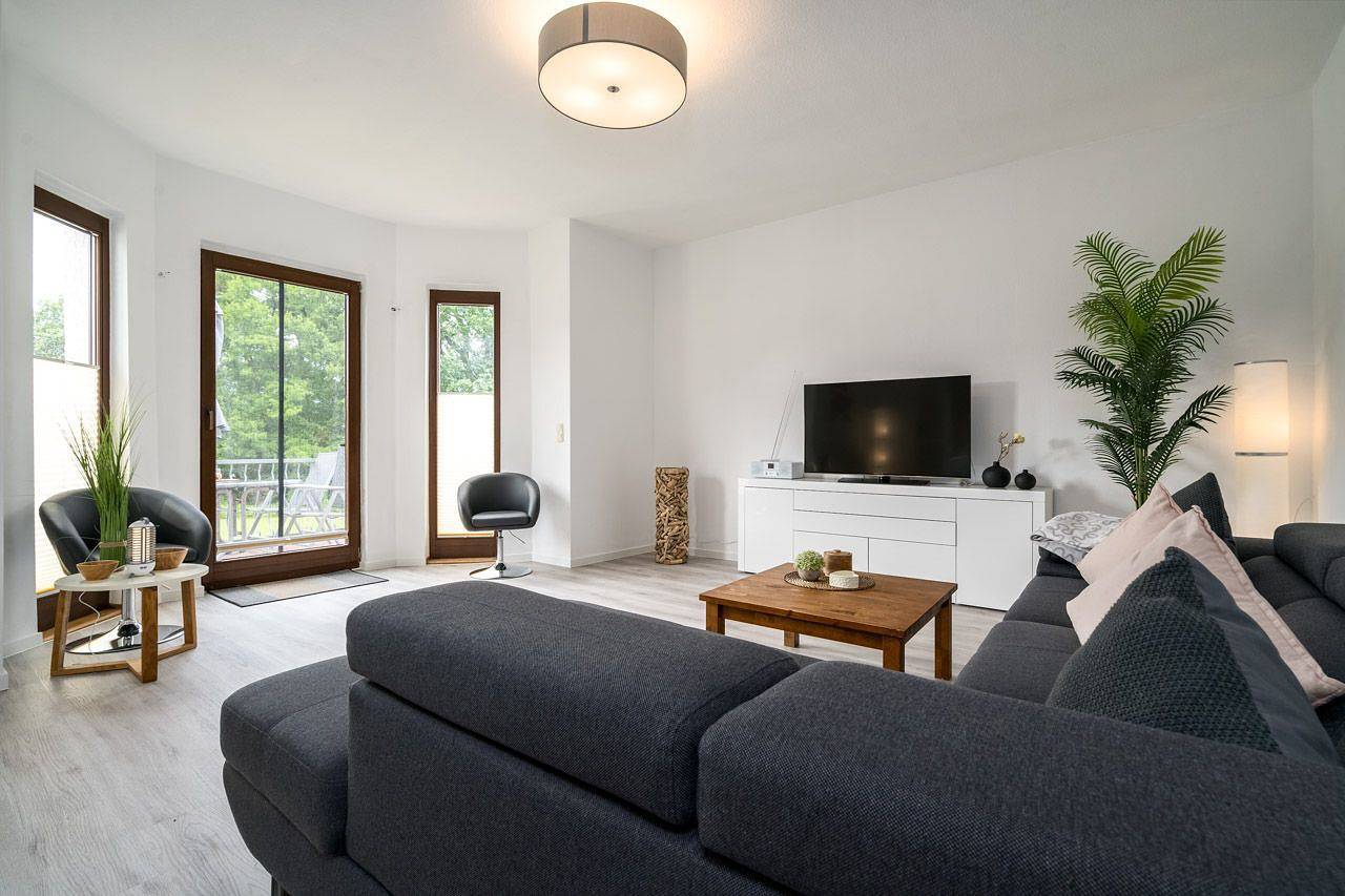 Ganze Wohnung, Ferienwohnung Villa am Strand ++ Wasserblick, tolle Seelage, 100 m zum Strand in Mirow, Mecklenburg-Strelitz