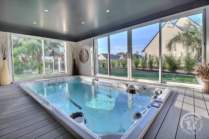 Gîte pour 2 personnes, avec jacuzzi et sauna ainsi que terrasse et jardin