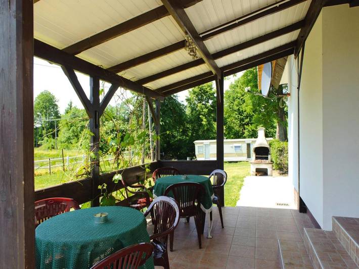 Ferienhaus mit Reetdach, Rekowo in Polnische Ostsee