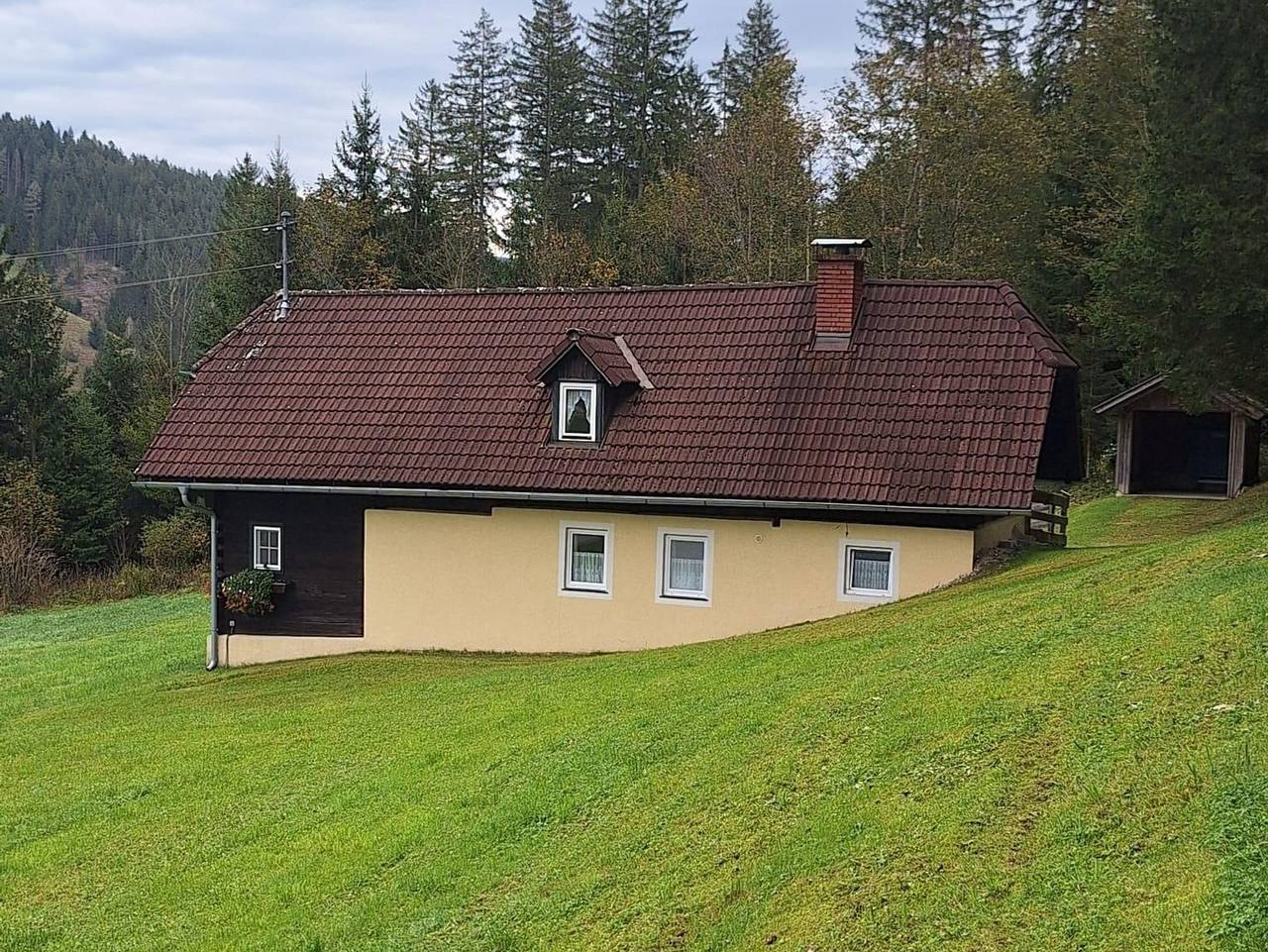 Ferienhaus Wetzelhütter - Ferienhaus/2 Schlafräume/ Dusche, Wc in Fischbach, Steirerland