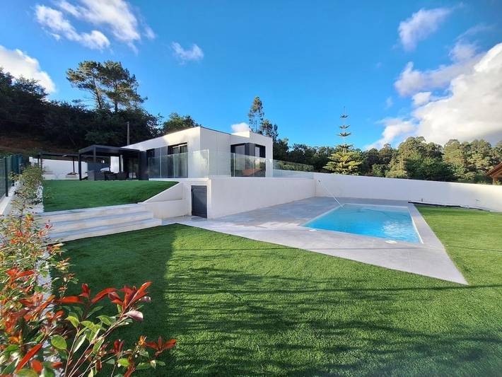 Maison de vacances pour 4 personnes, avec Balcon et Terrasse ainsi que Piscine et Vue