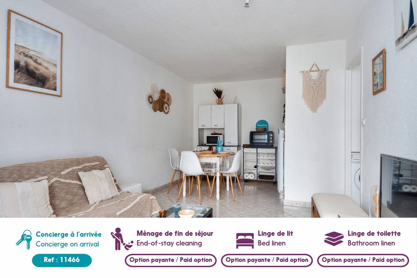 Apartamento entero, 100m de la plage des Mouettes, appartement pour 4 in Saint-Hilaire-de-Riez, Vandea
