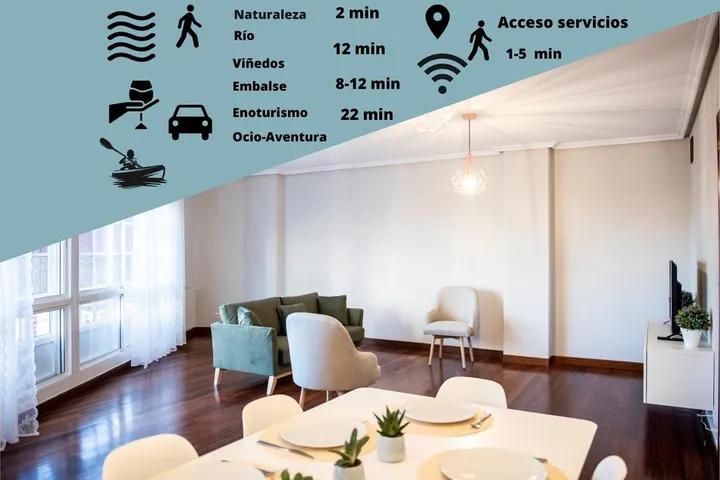 Apartamento de vacaciones para 9 personas, con balcón y vistas - 1