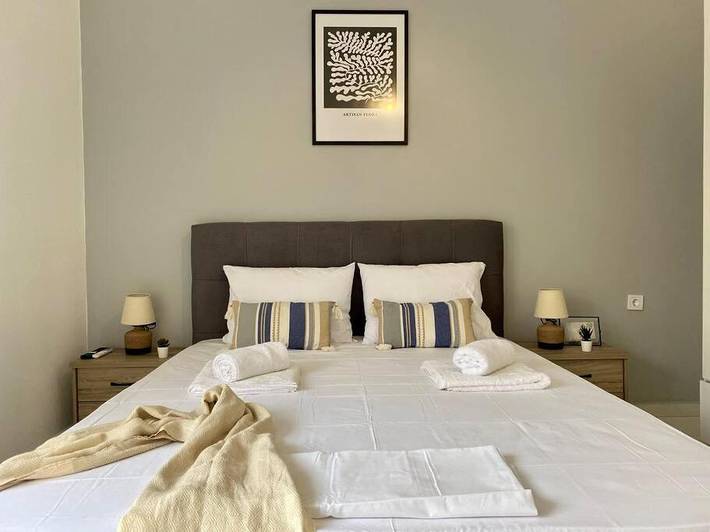 Vakantieappartement voor 2 personen, met tuin en uitzicht in Kos Stad