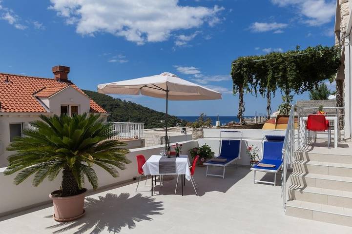 Ferienwohnung für 3 Personen, mit Meerblick in Dubrovnik