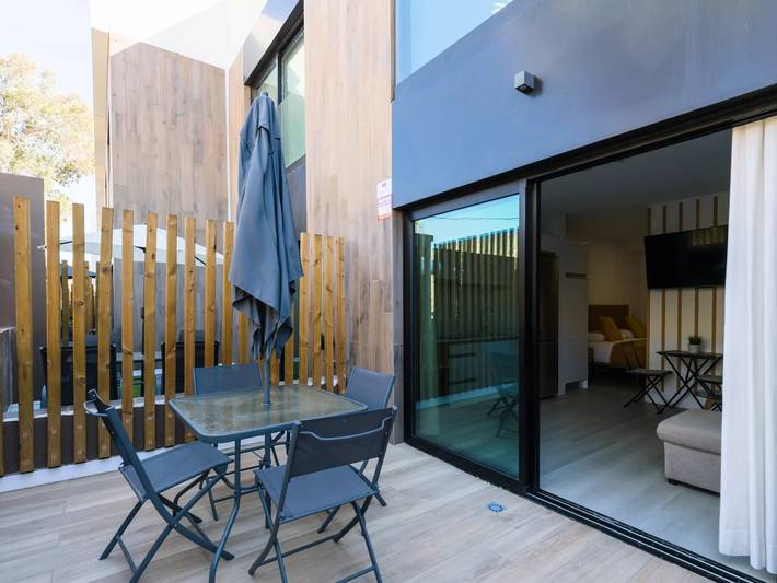 Studio pour 2 personnes, avec terrasse