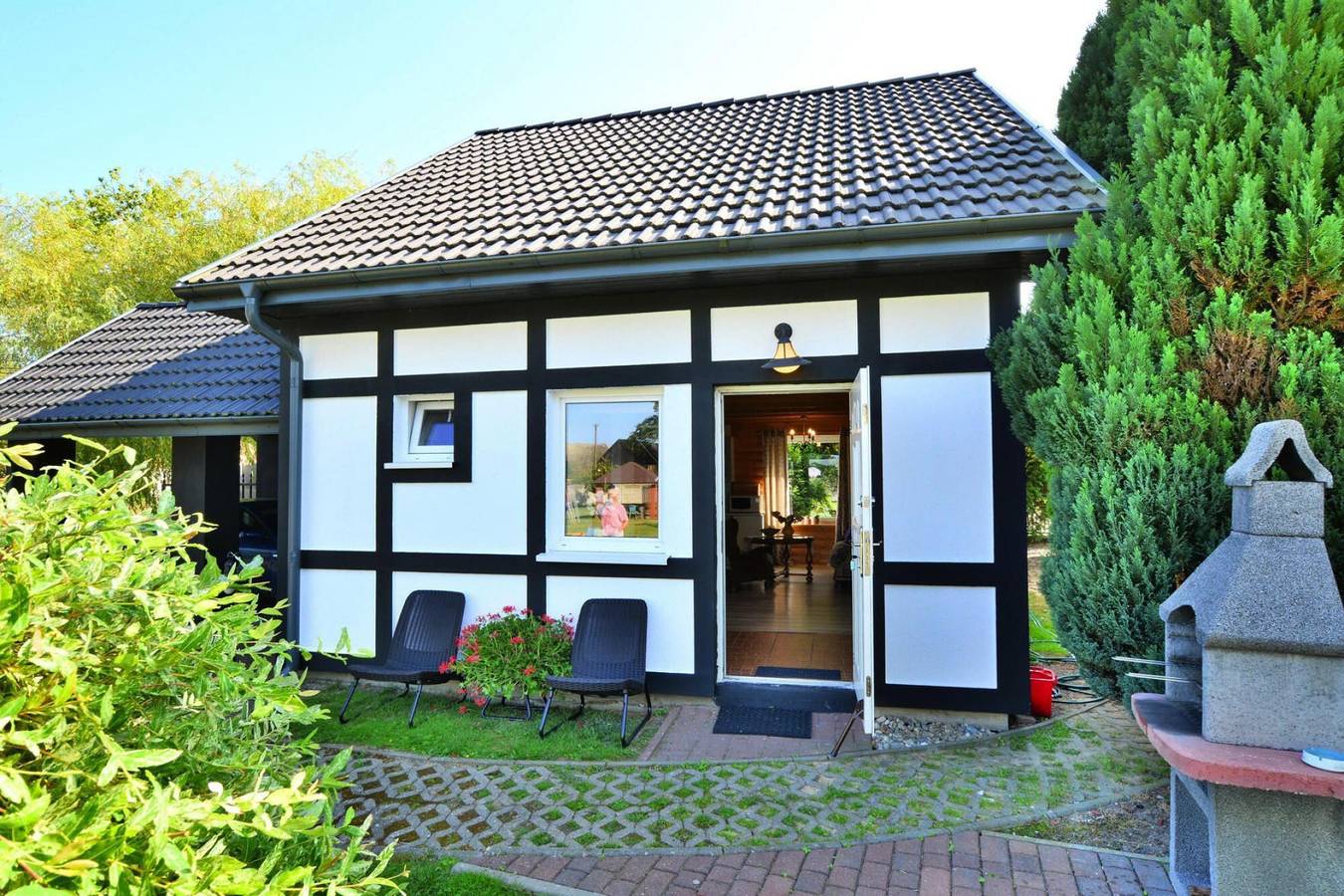 Familienferienhäuser, Pool, großer Garten in Powiat Sławieński