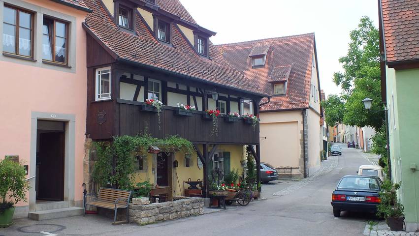 Pension für 2 Personen, mit Balkon/Terrasse in Rothenburg ob der Tauber
