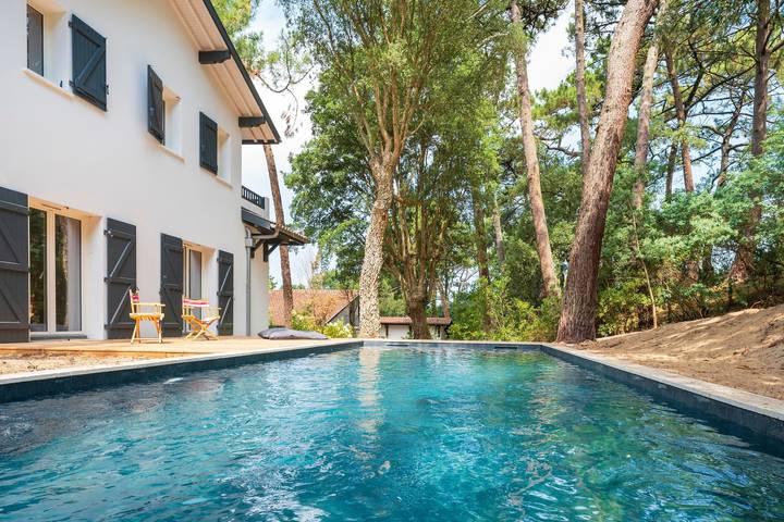 Ferienhaus für 12 Personen, mit Balkon und Garten in Hossegor