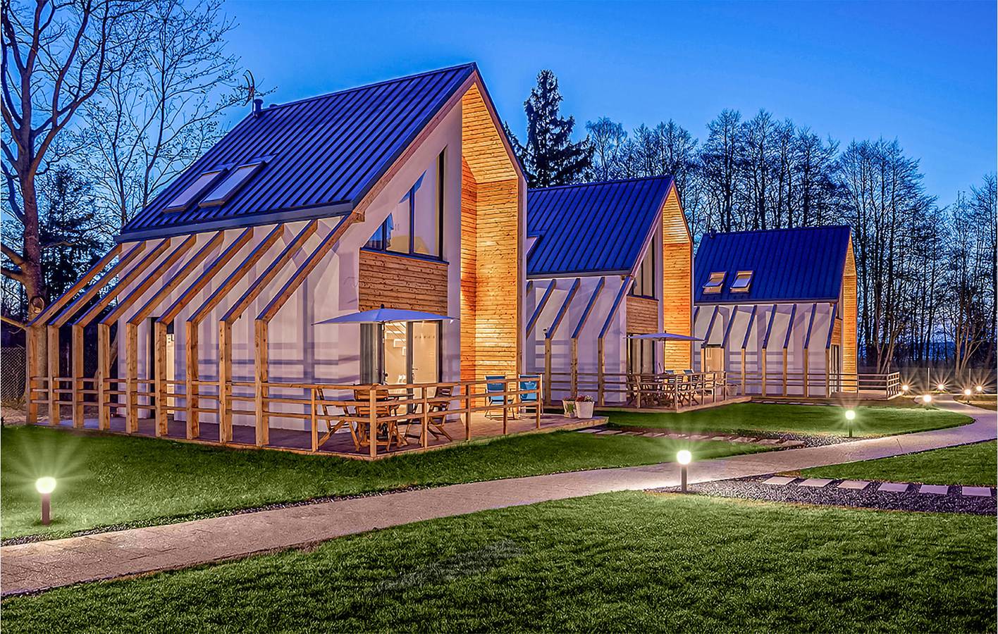 Ferienhaus für 6 Personen mit Terrasse in Nowęcin, Slowinzischer Nationalpark