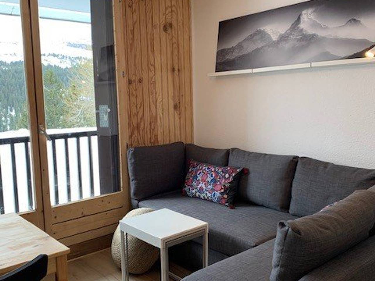 Studio entier, Studio rénové à Flaine Forêt - 5 pers, proche des pistes et commerces, balcon sud, casier à skis in Flaine, Arâches-la-Frasse