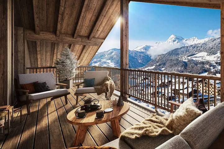 Gîte pour 6 personnes, avec balcon dans Office De Tourisme De Flumet - 3
