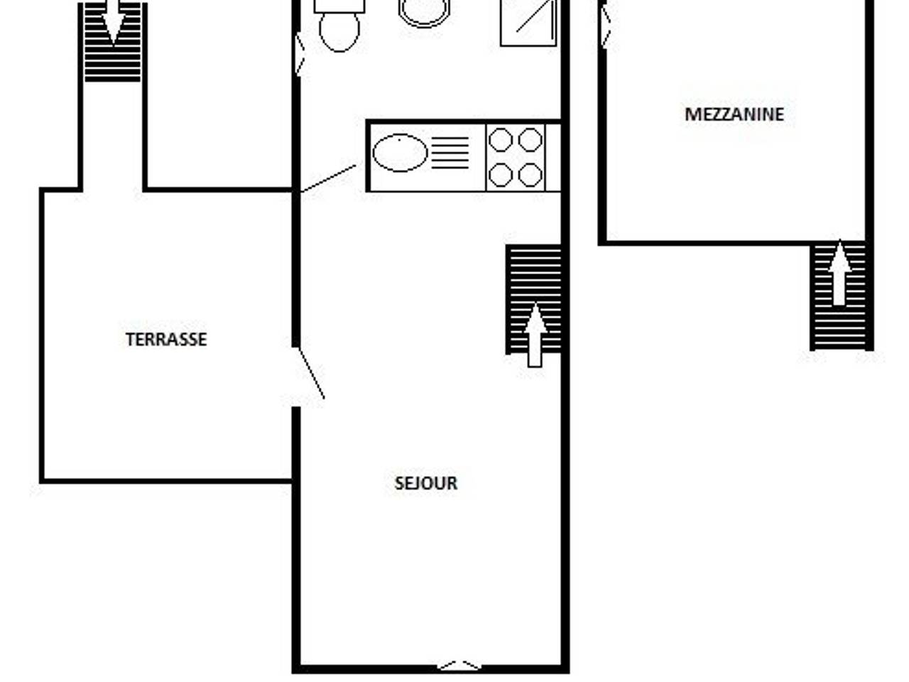 Appartement entier, Appartement avec mezzanine, 4 pers, plage à 250m, parking privé, commerces à proximité in Port Leucate, Leucate
