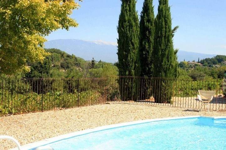 Maison de vacances pour 2 personnes, avec Terrasse et Piscine à Mazan