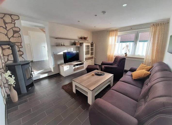 Ferienwohnung für 3 Personen, mit Terrasse und Garten