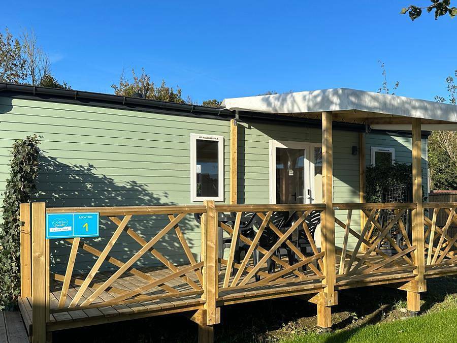 Camping Paradis - La Croix L'abbé - Mobilhome 4 personas - Confort casa móvil + 2 dormitorios 2 baños 4 personas in Saint-Valery-sur-Somme, Región de Abbeville