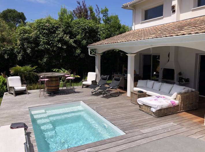 Villa pour 6 personnes, avec jardin et terrasse ainsi que piscine et jacuzzi à Gujan-Mestras - 3