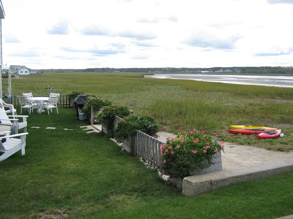 Häfenhäuschen, privater Strand in Wells Beach, Wells (Maine)