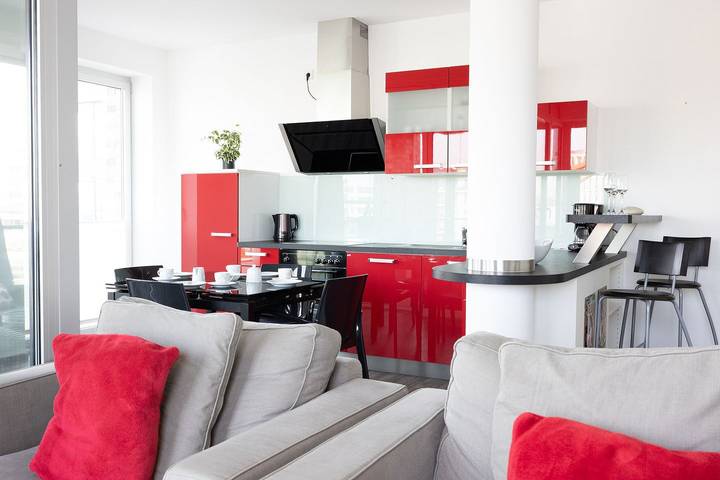 Ferienwohnung für 2 Personen, mit Balkon rund um die Havenwelten
