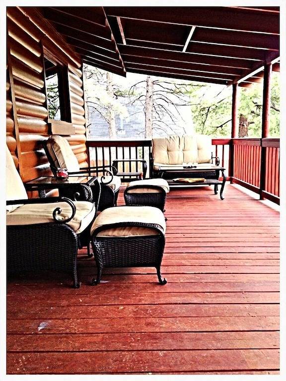 Log cabin for 5 people, with terrace in Arizona