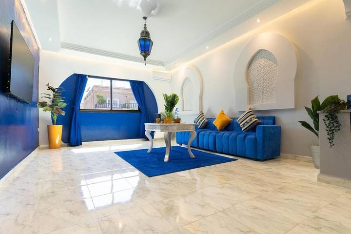 Appartement de vacances pour 2 personnes, avec terrasse et vue à Marrakech