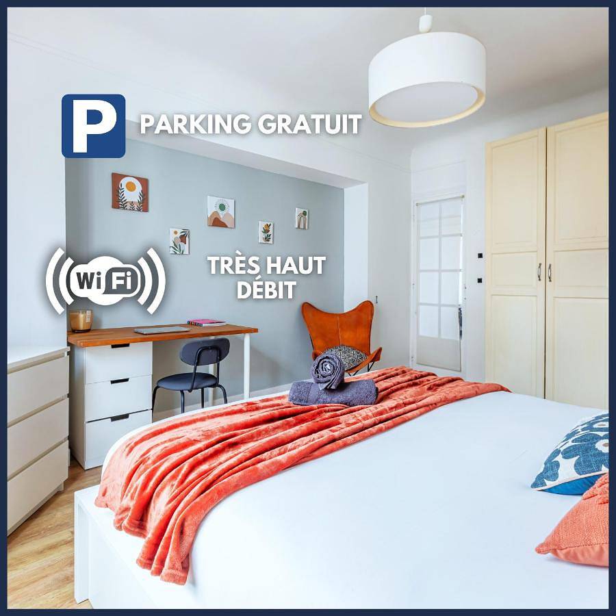 Appartement entier, Le Clair & Spacieux - Parking - 15 min Paris in Bois-Colombes, Hauts-de-Seine