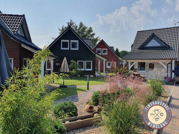 Ferienhaus für 3 Personen, mit Terrasse und Garten sowie Ausblick und Seeblick in Wendland