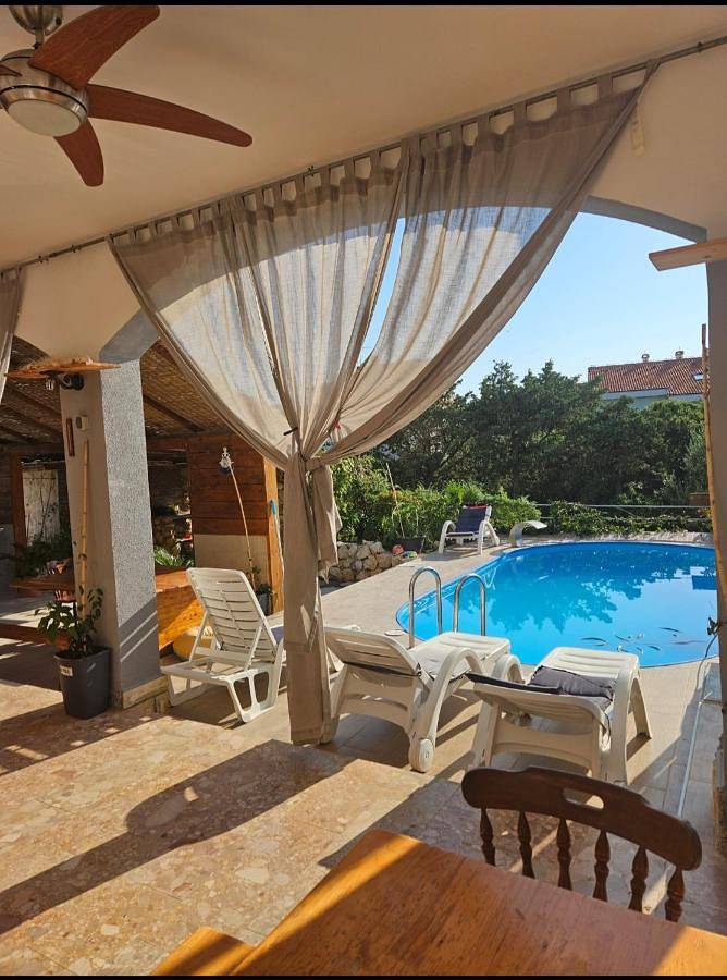 Ferienwohnung für 6 Personen, mit Garten und Ausblick sowie Balkon und Pool - 1