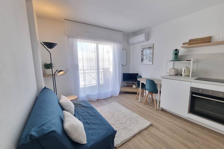 Gîte pour 2 personnes, avec balcon, adapté aux familles dans Casino de la Plage (Arcachon)