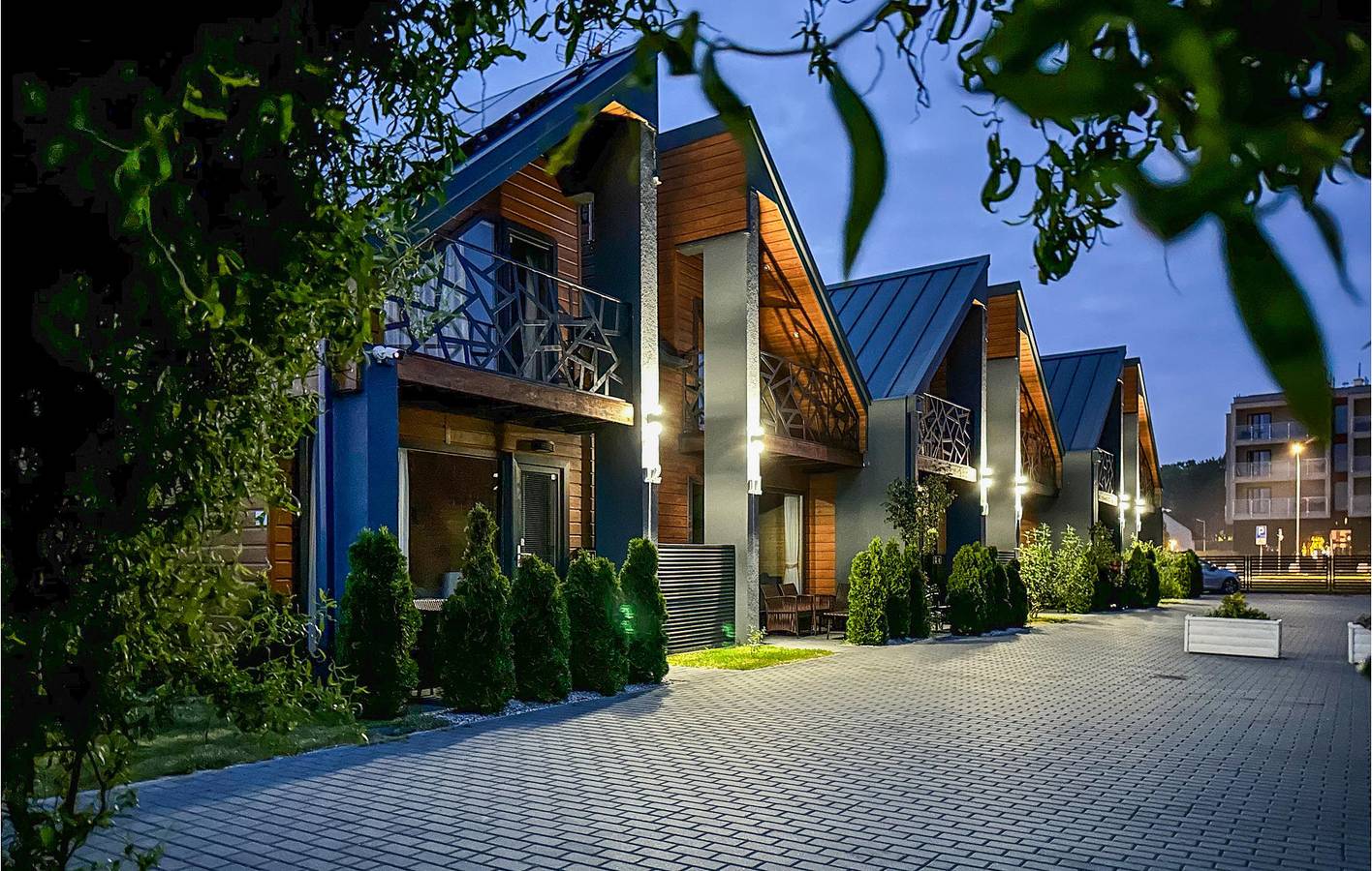 Ferienhaus für 4 Personen mit Terrasse in Sarbinowo, Powiat Koszaliński