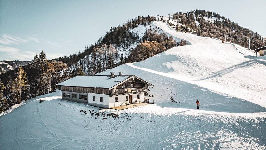Hütte für 8 Personen, mit Ausblick und Balkon, kinderfreundlich in Kössen
