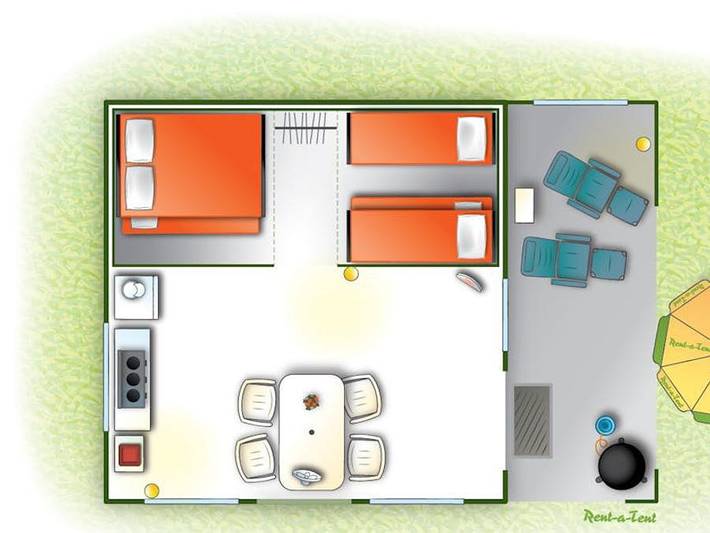 Zelt für 4 Personen in Frankreich - 3