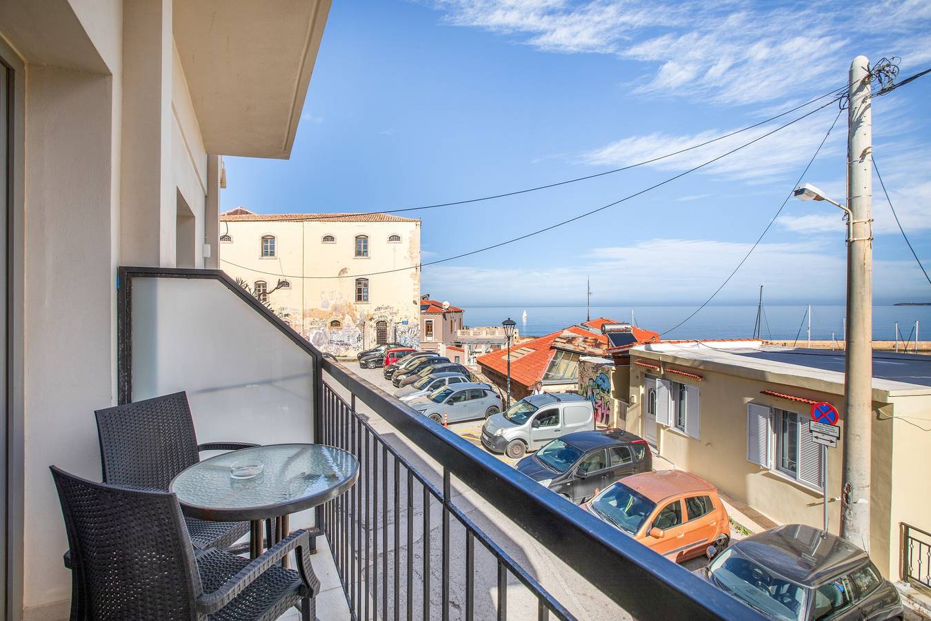 Habitación 'Porto Chania B3' con jardín compartido, Wi-Fi y aire acondicionado. in Splantzia, Region de Chania